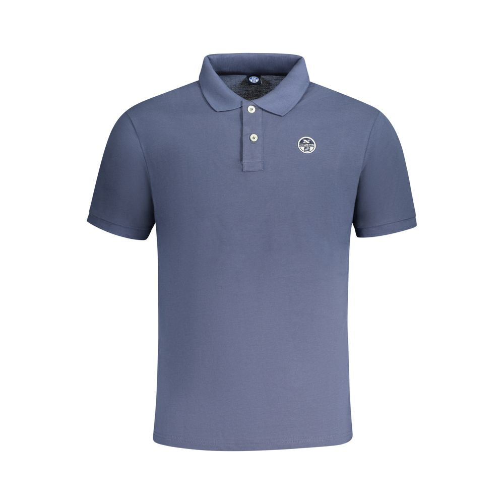 Blaues Poloshirt aus Baumwolle für Herren