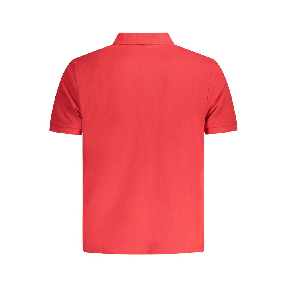 Rotes Herren-Poloshirt aus Baumwolle