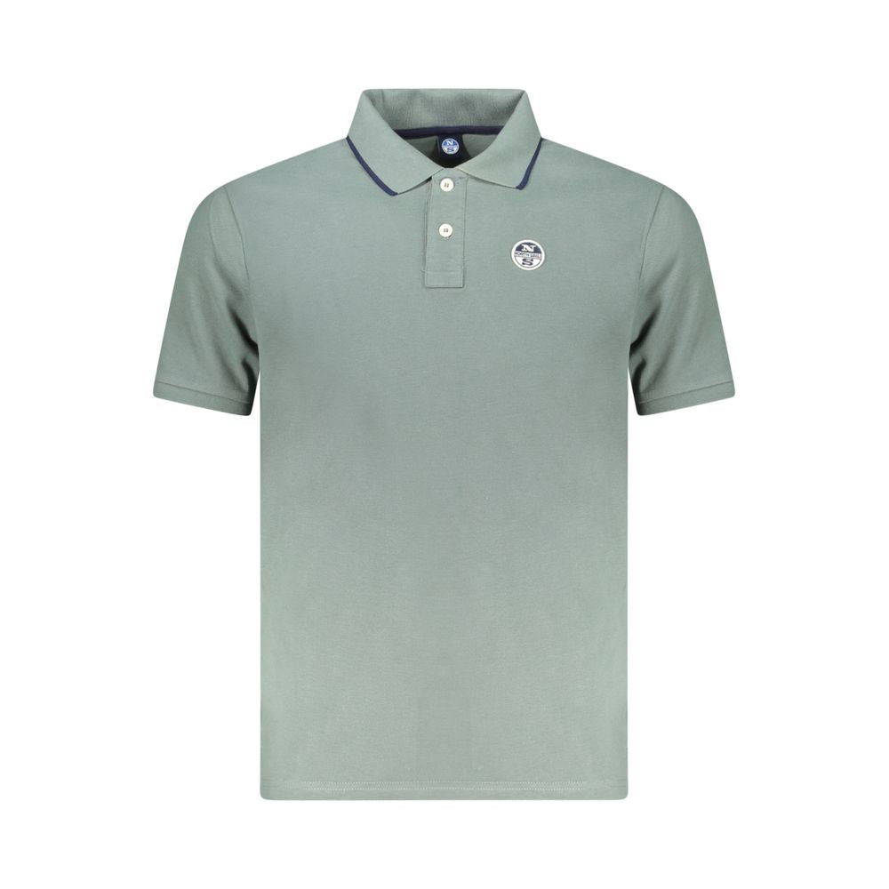 Grünes Poloshirt aus Baumwolle für Herren