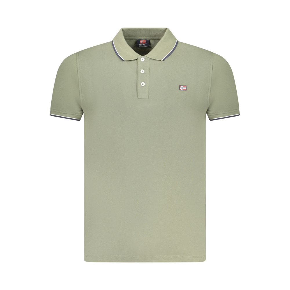 Grünes Poloshirt aus Baumwolle für Herren