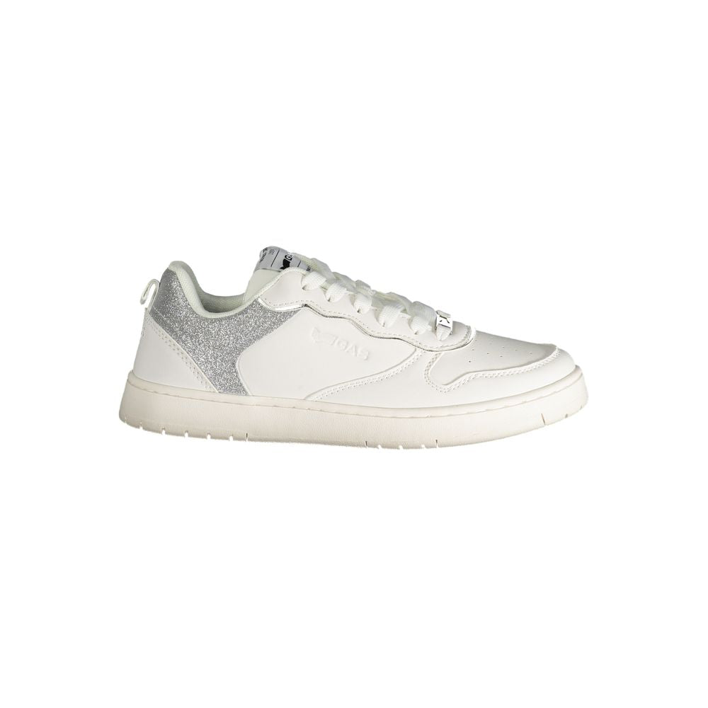 Weiße Polyester Damen Sneaker