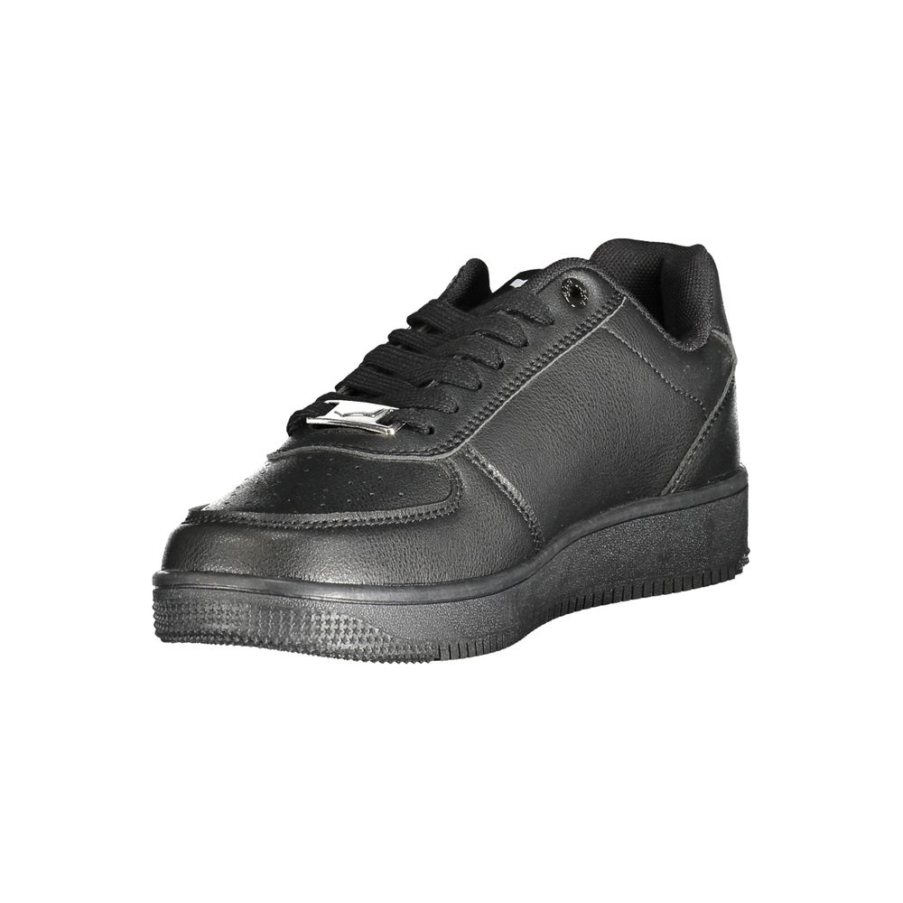 Schwarzer Polyester-Sneaker für Damen