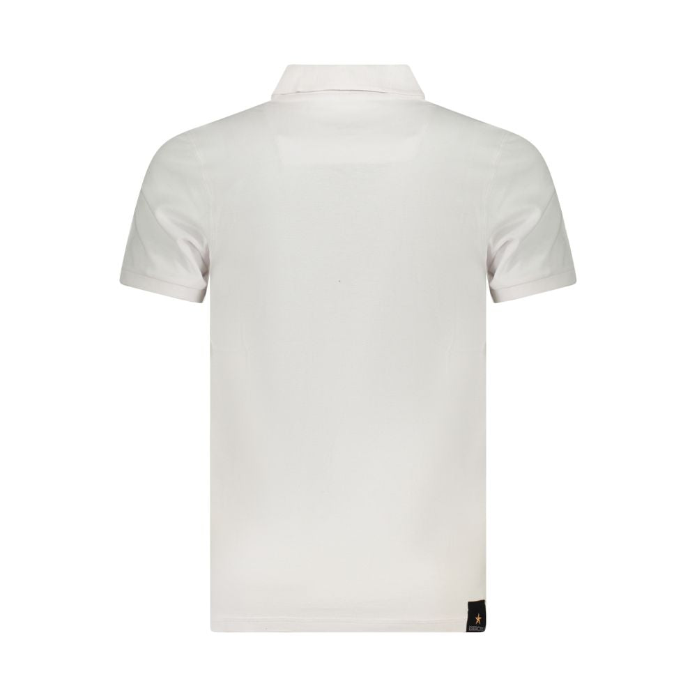 Weißes Poloshirt aus Baumwolle