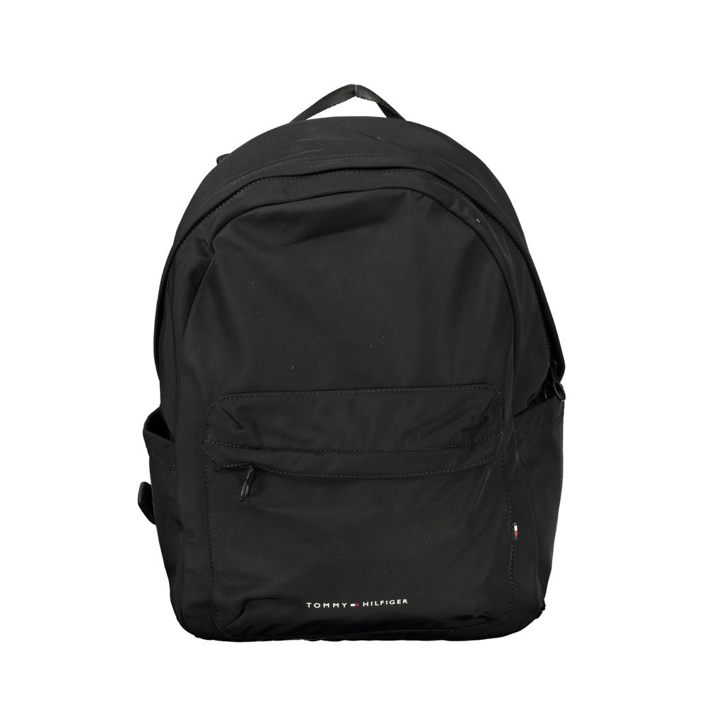Schwarzer Polyester-Rucksack