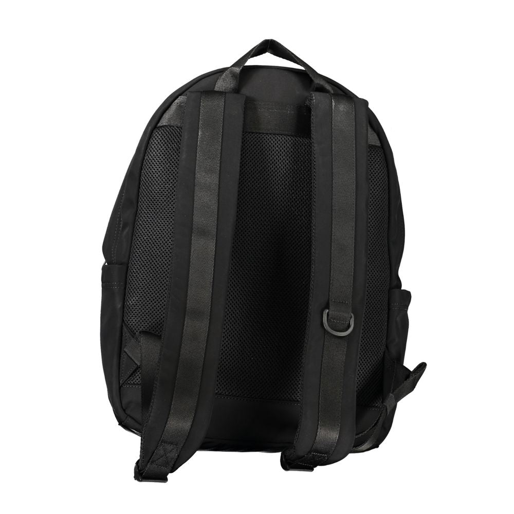 Schwarzer Polyester-Rucksack