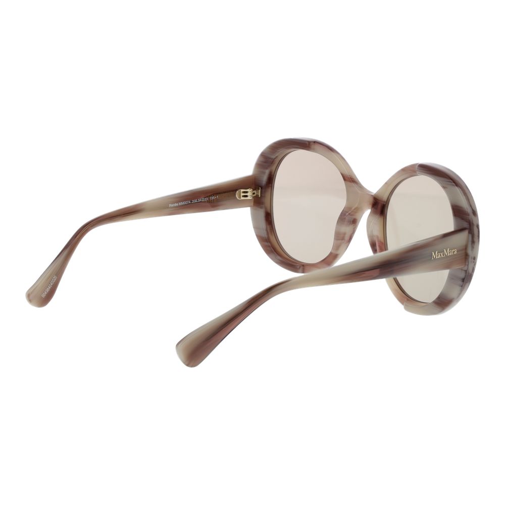 Cremefarbene Damen-Sonnenbrille