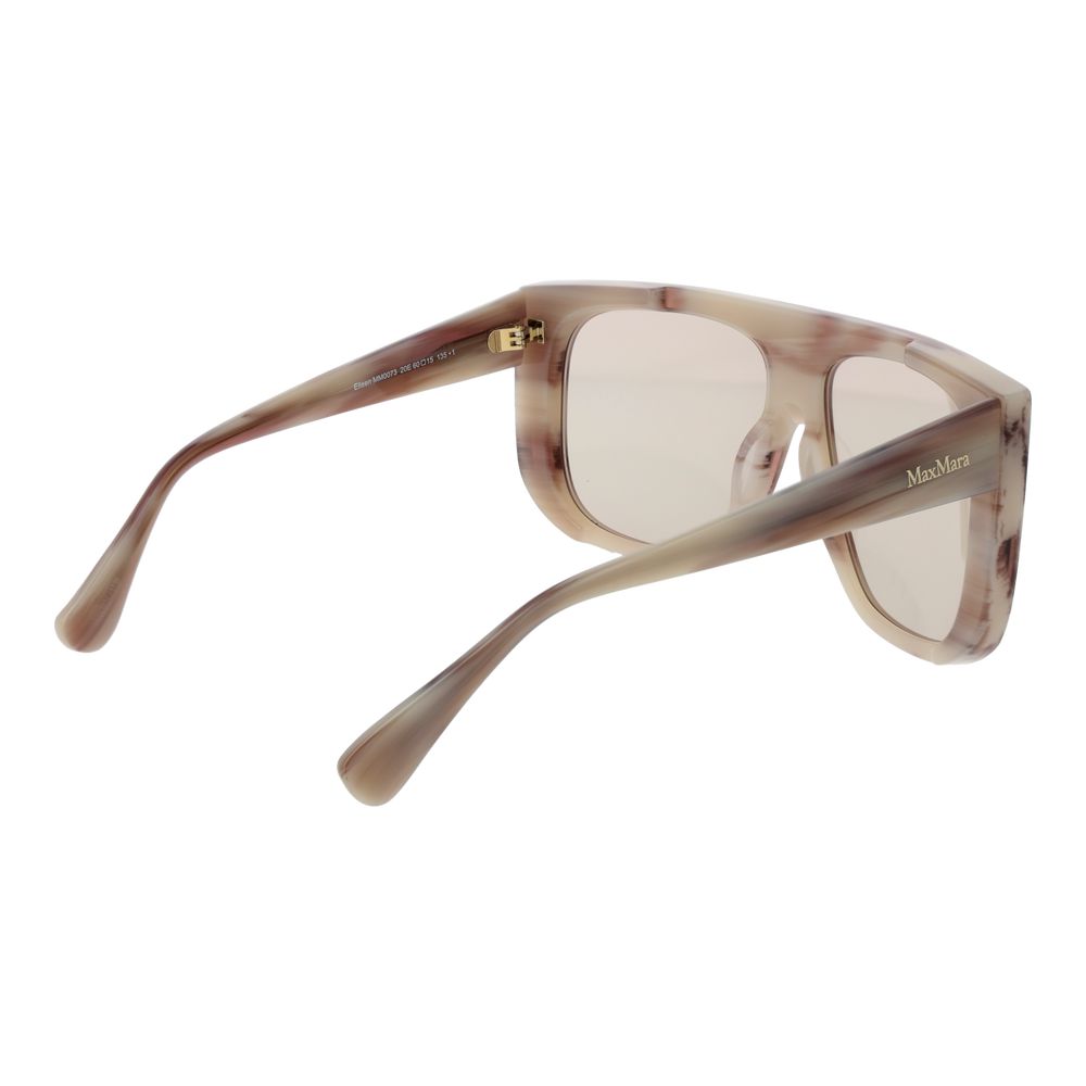 Cremefarbene Damen-Sonnenbrille