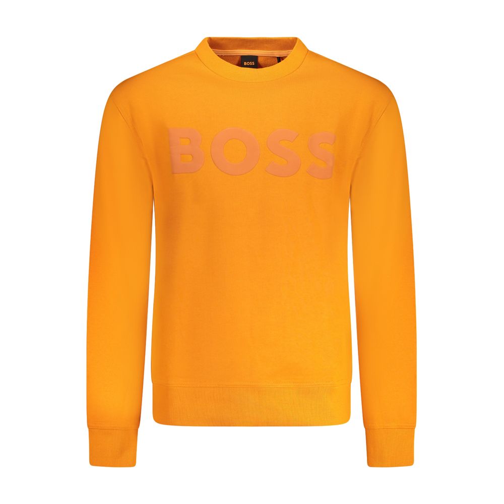 Orangefarbener Baumwollpullover