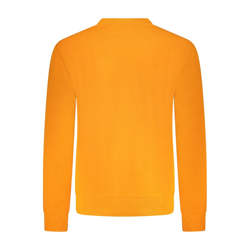 Orangefarbener Baumwollpullover