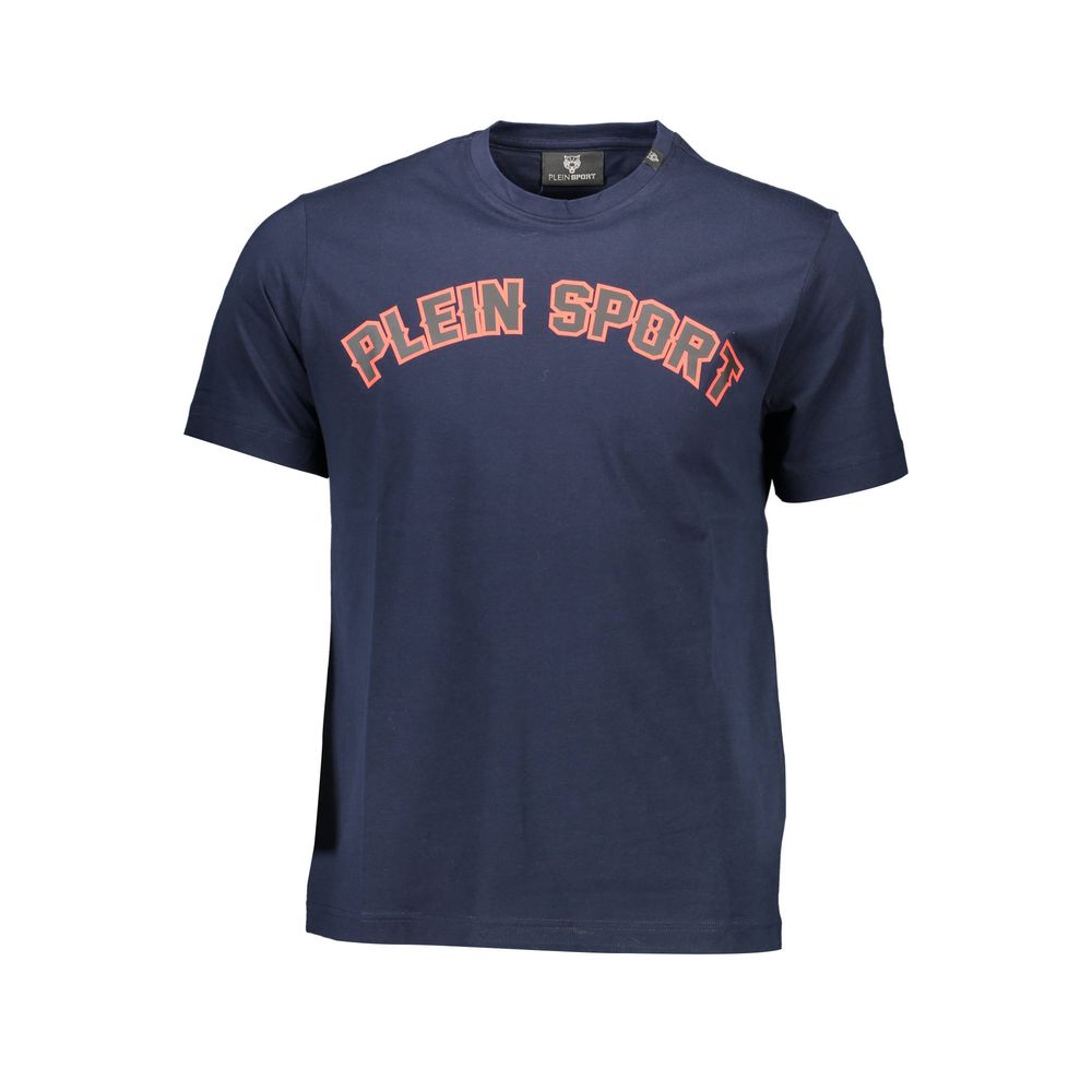 Blaues Baumwoll-T-Shirt