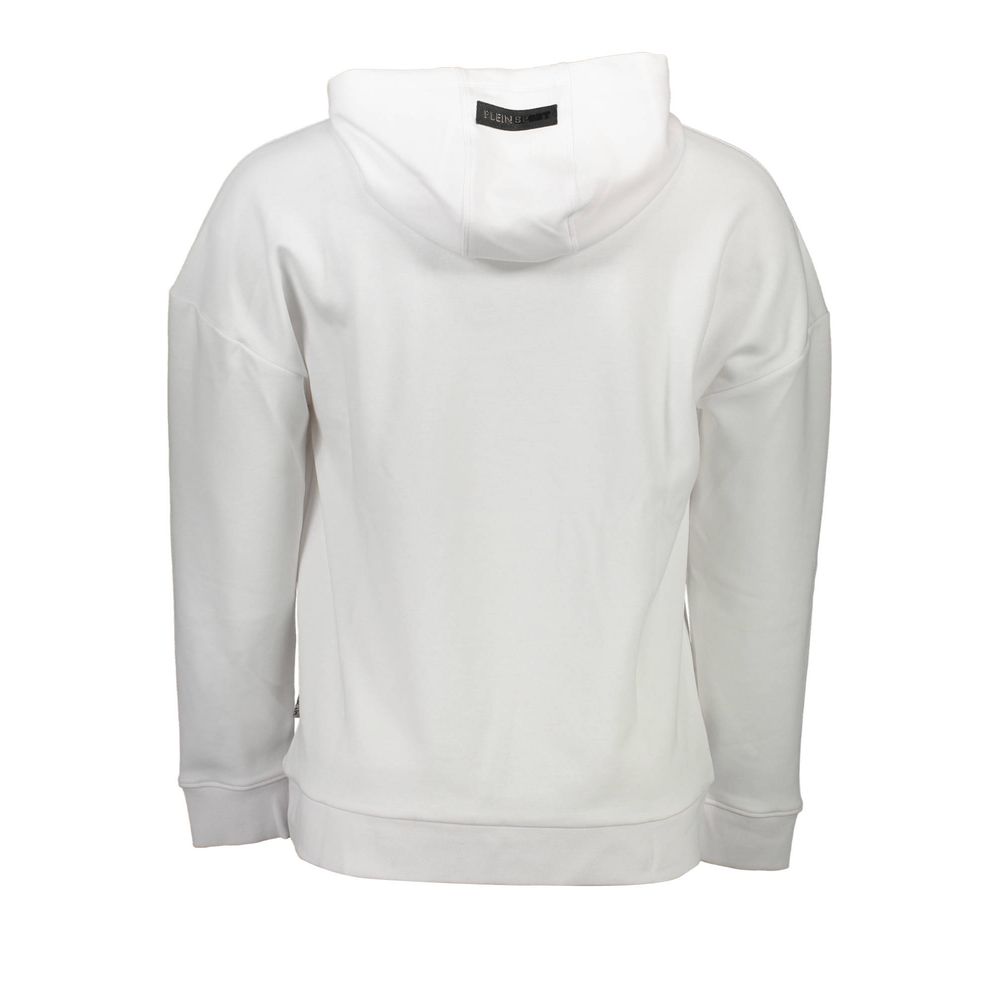 Weißer Baumwollpullover für Herren