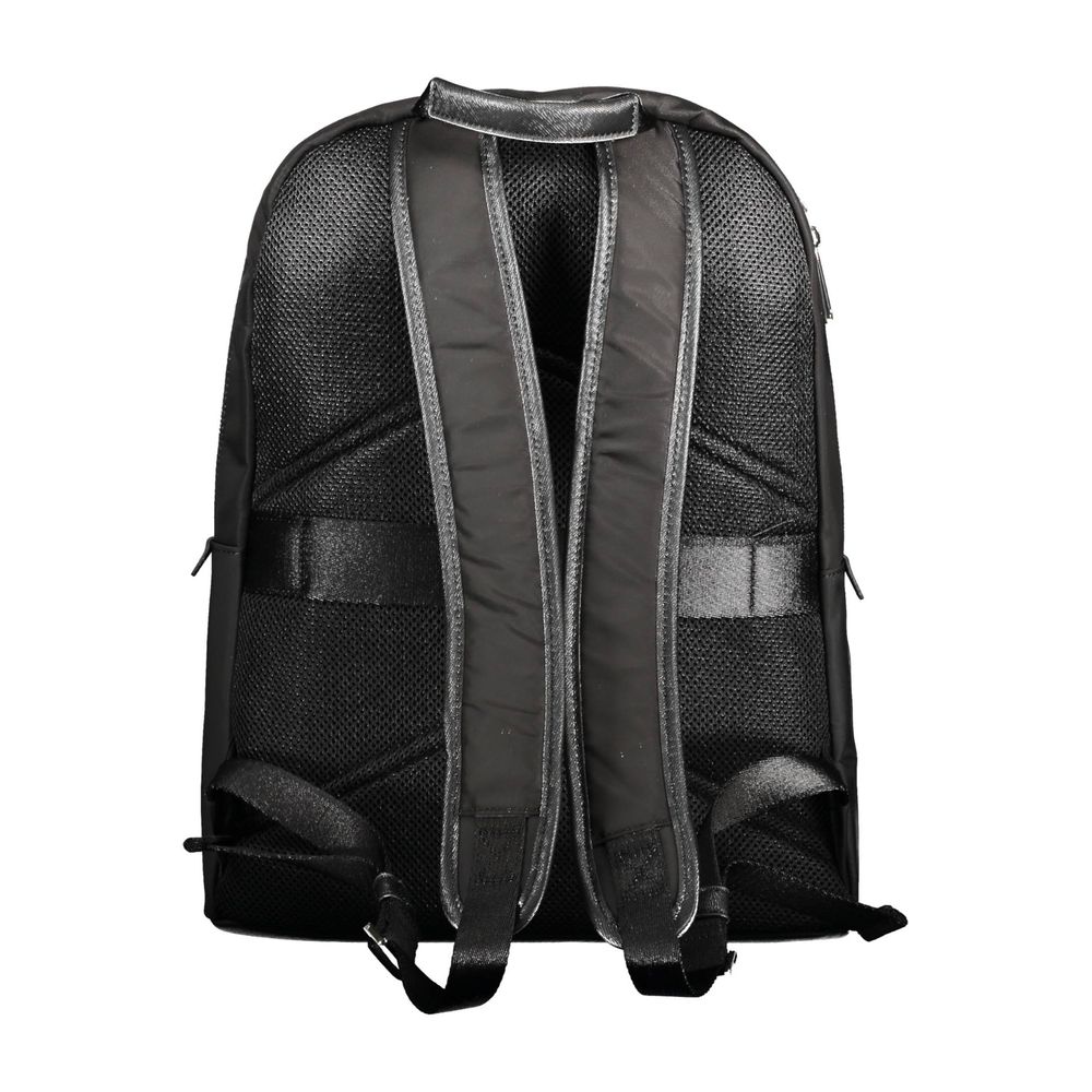 Schwarzer Polyester-Rucksack