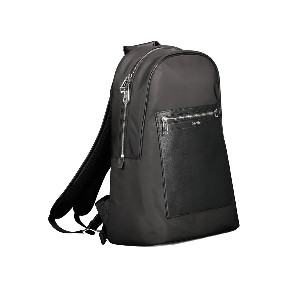 Schwarzer Polyester-Rucksack