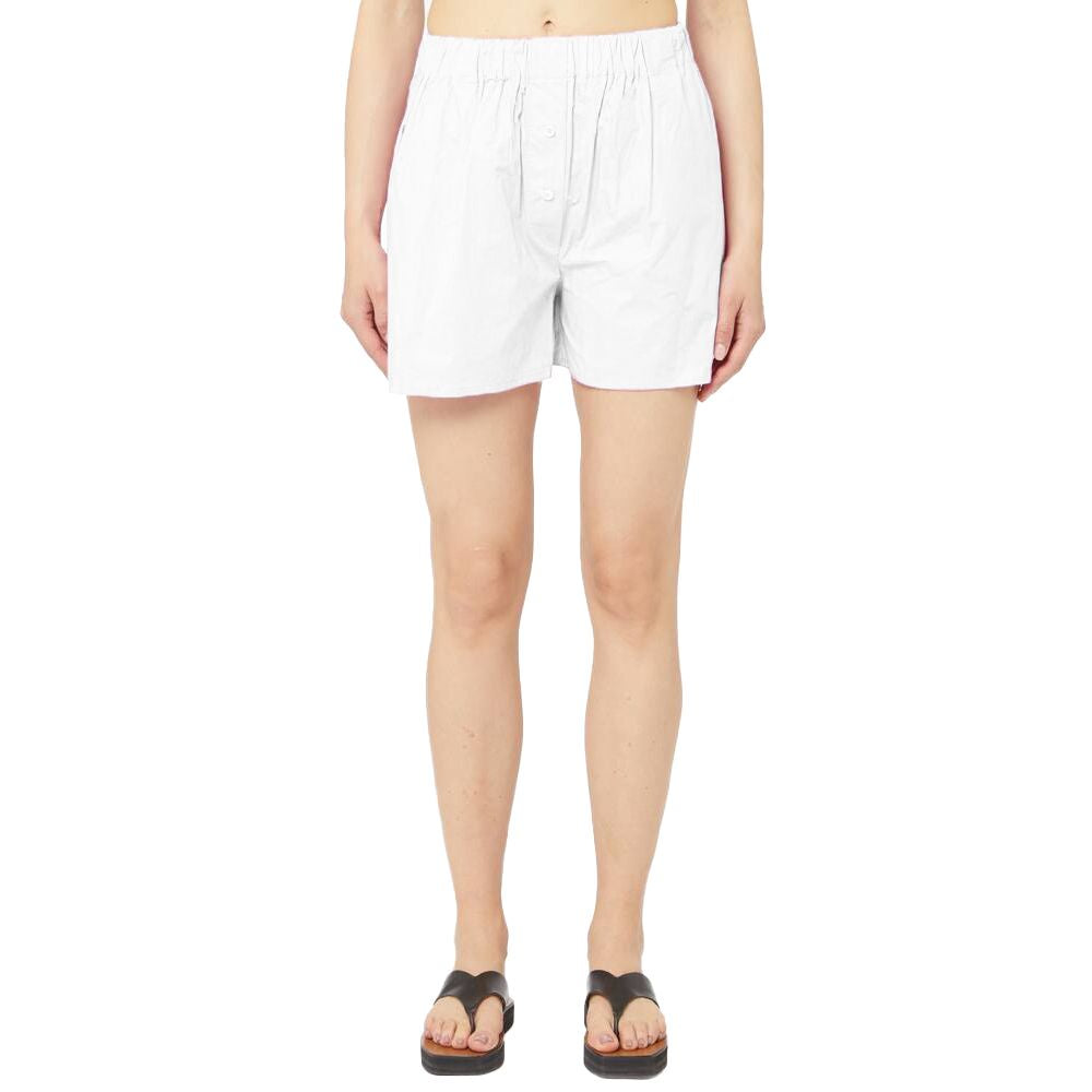 Weiße Baumwollshorts
