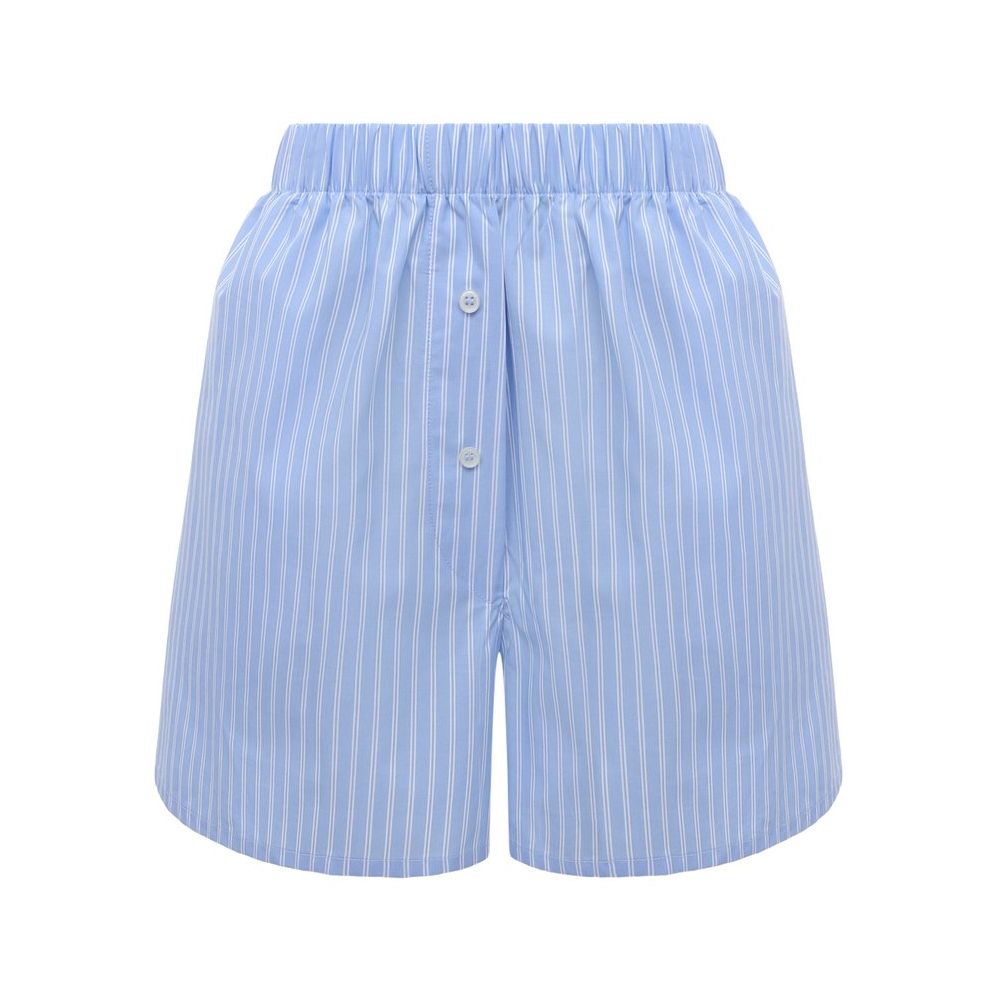 Blaue Baumwollshorts