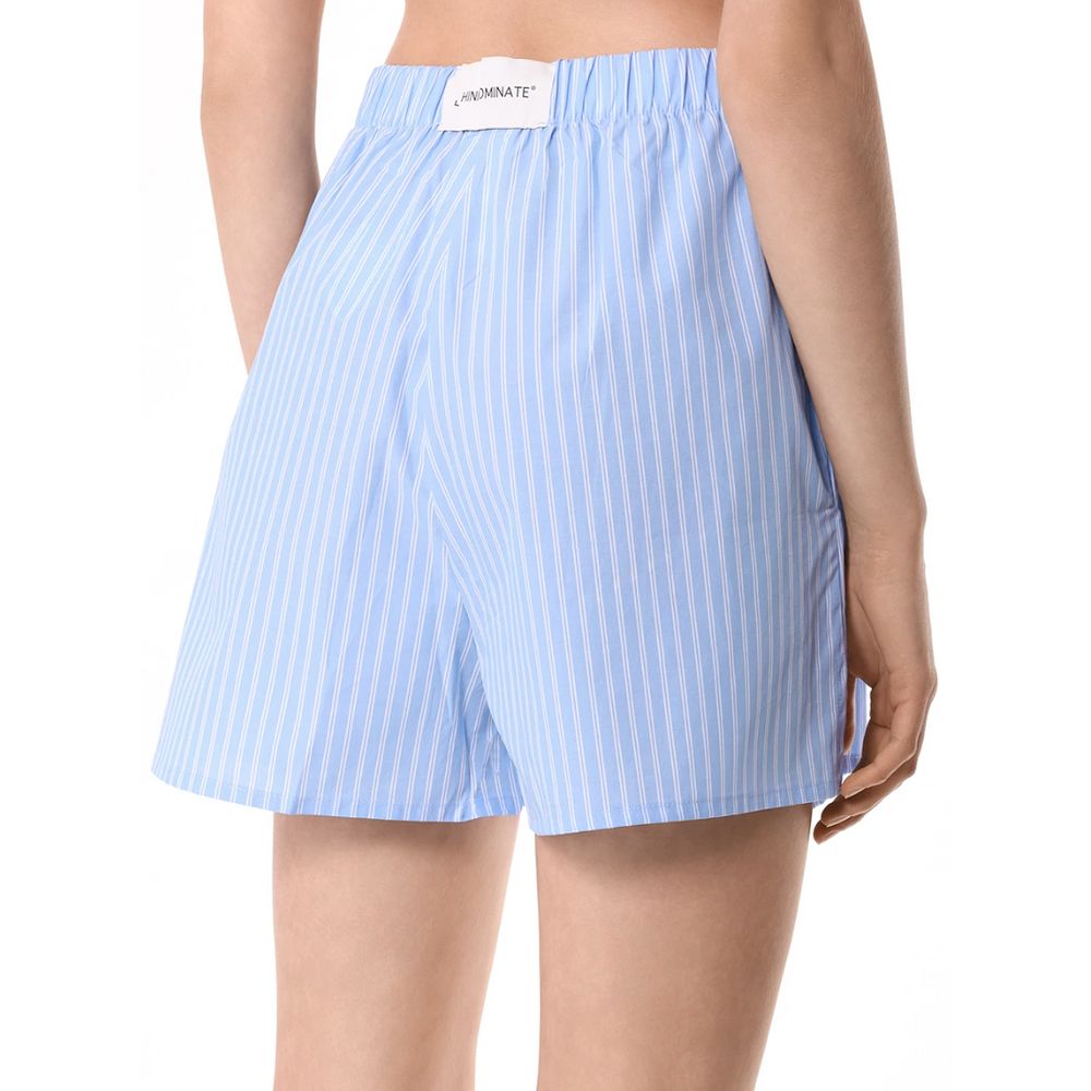 Blaue Baumwollshorts