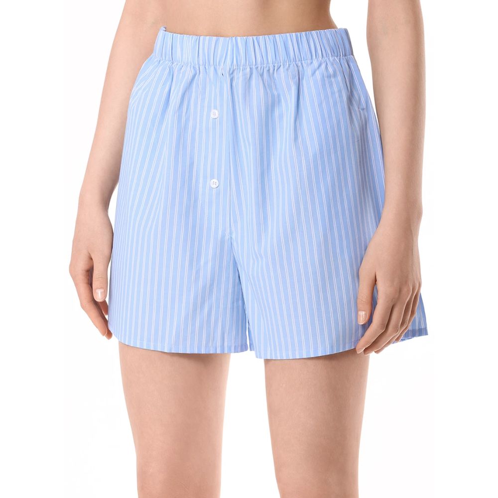 Blaue Baumwollshorts