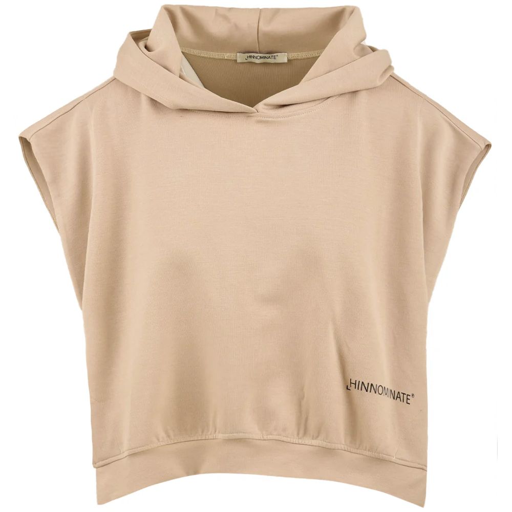 Beigefarbener Baumwollpullover