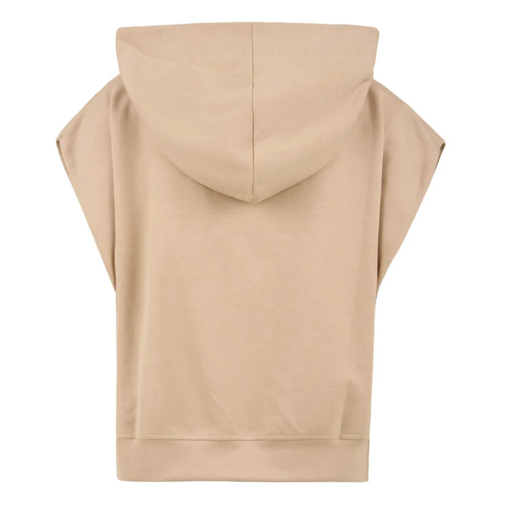 Beigefarbener Baumwollpullover