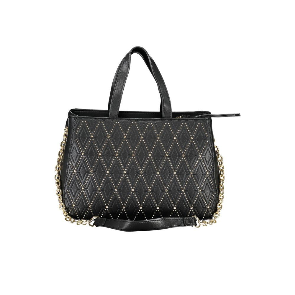 Schwarze Handtasche aus Polyethylen