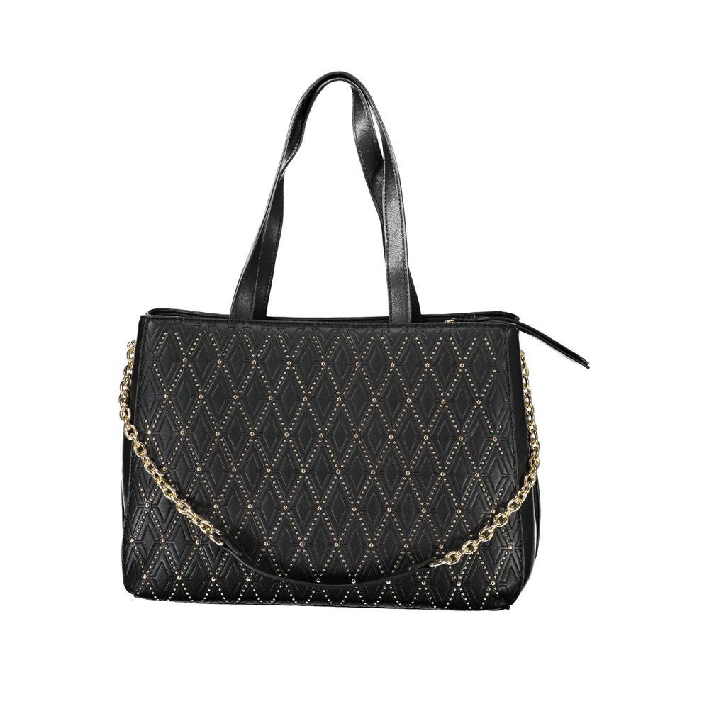 Schwarze Handtasche aus Polyethylen