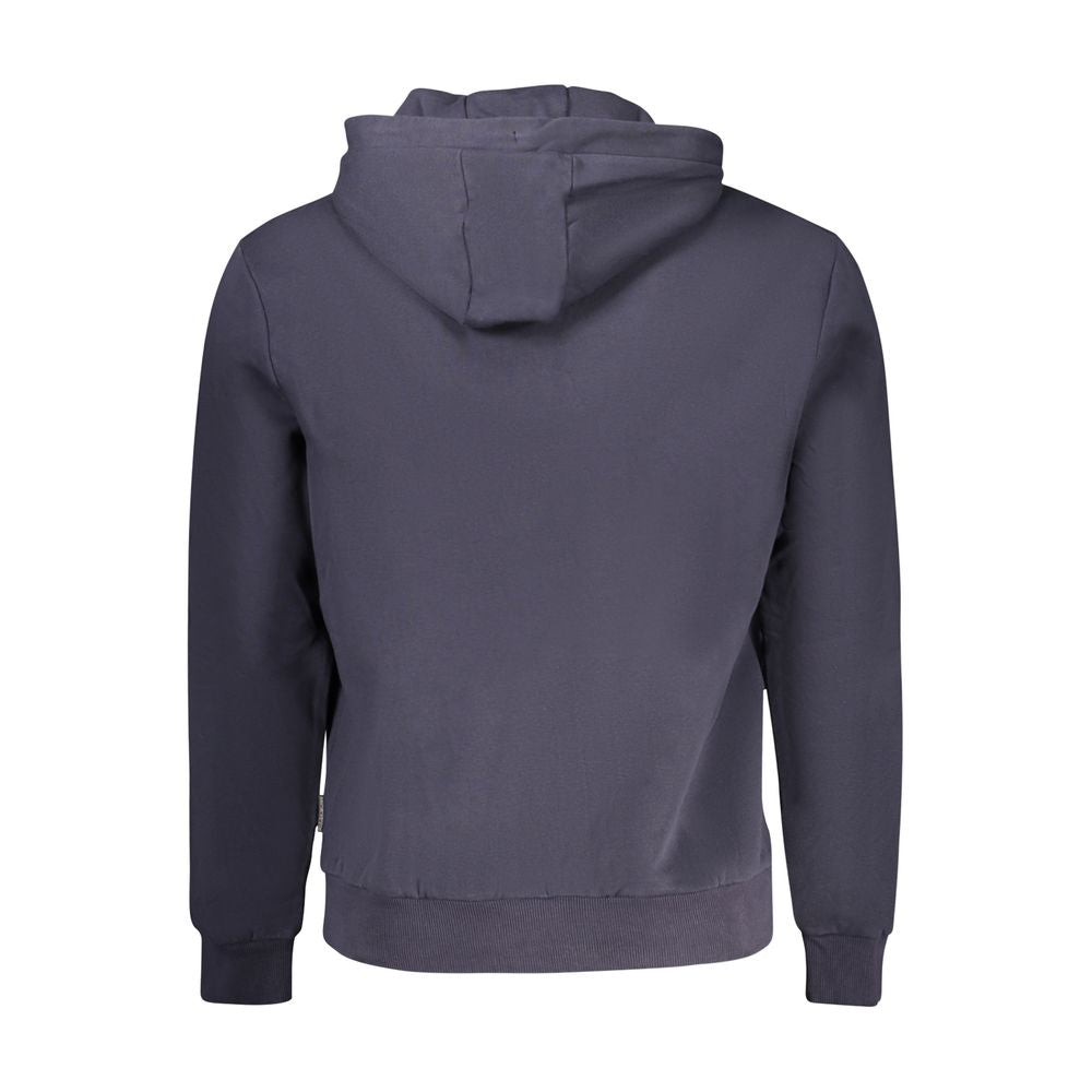Blauer Baumwollpullover