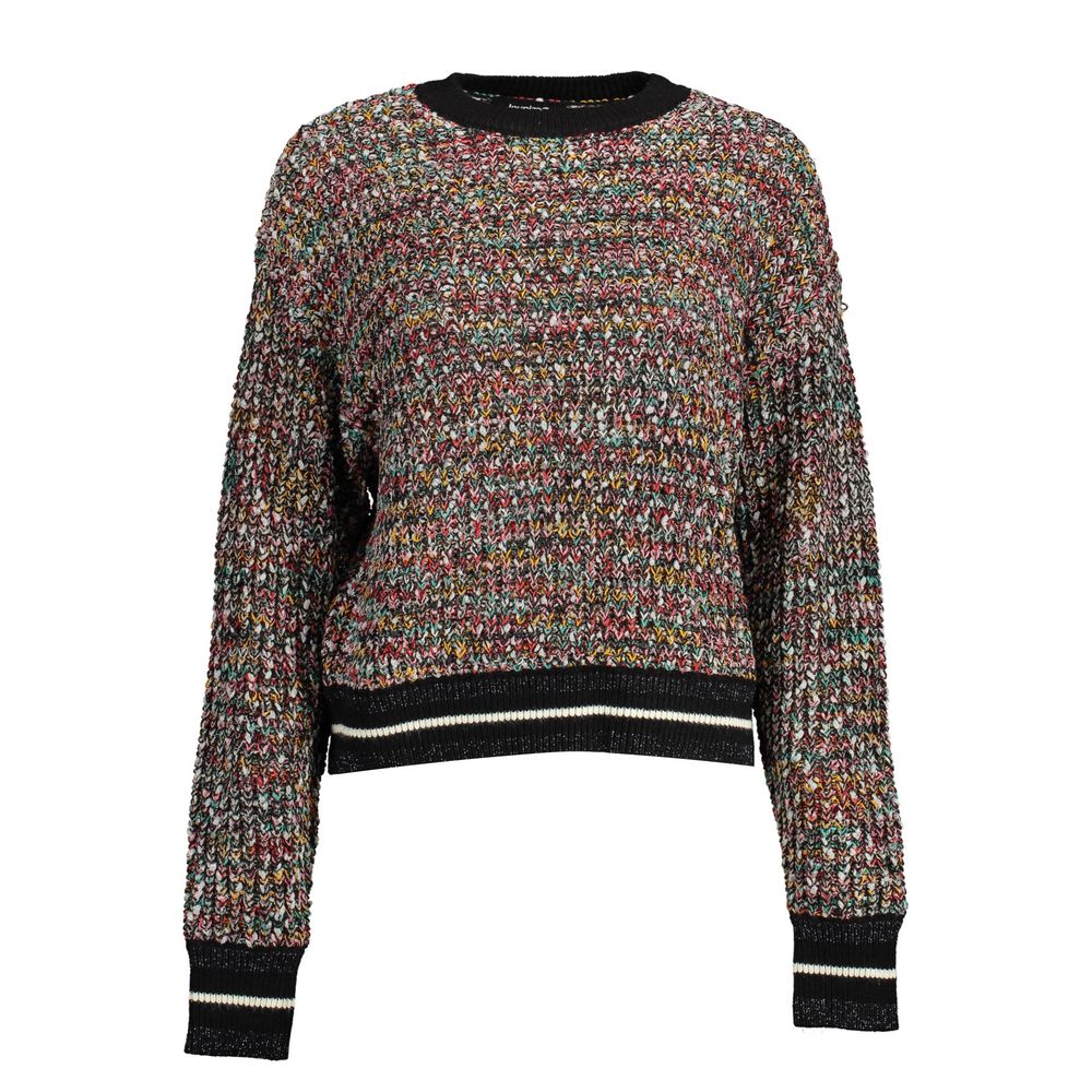 Schwarzer Polyesterpullover