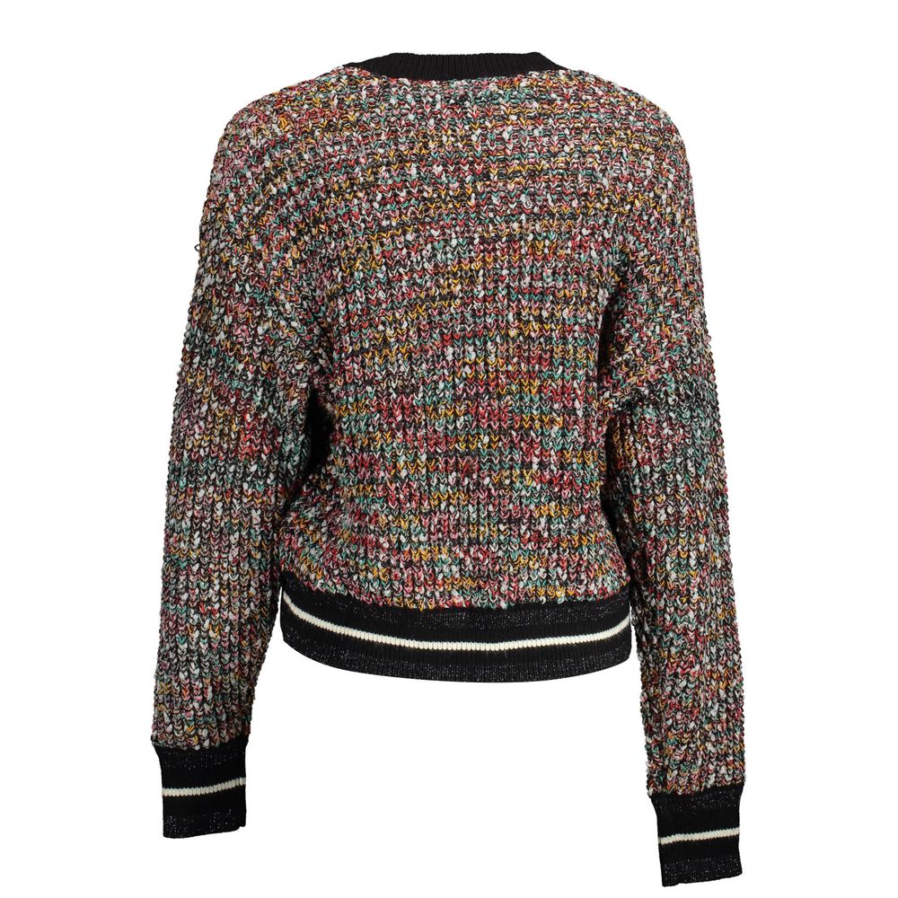 Schwarzer Polyesterpullover