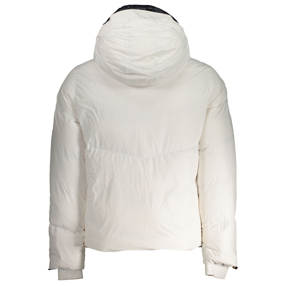 Weiße Polyesterjacke