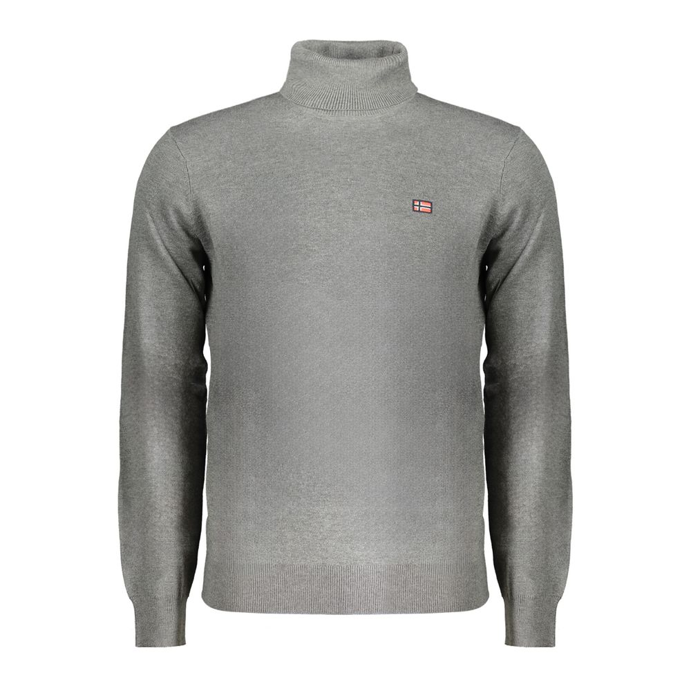Grauer Polyesterpullover