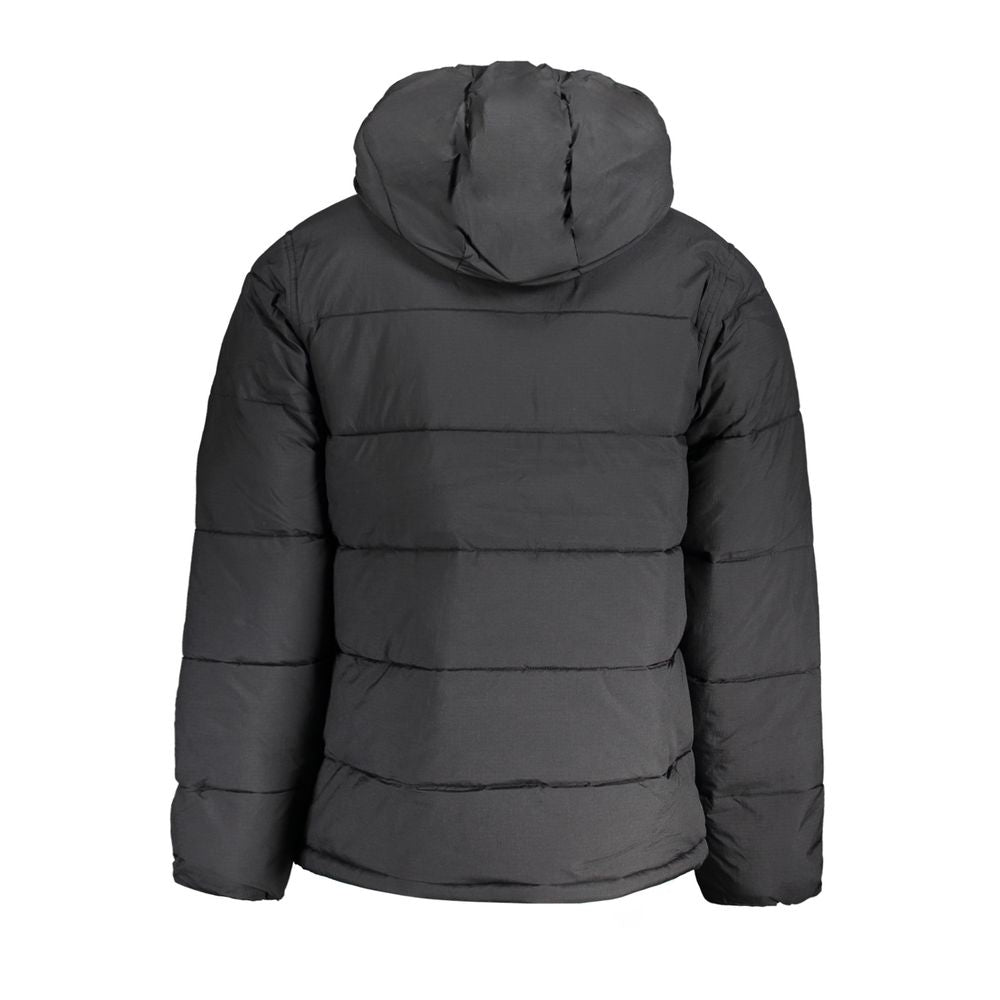 Schwarze Nylonjacke