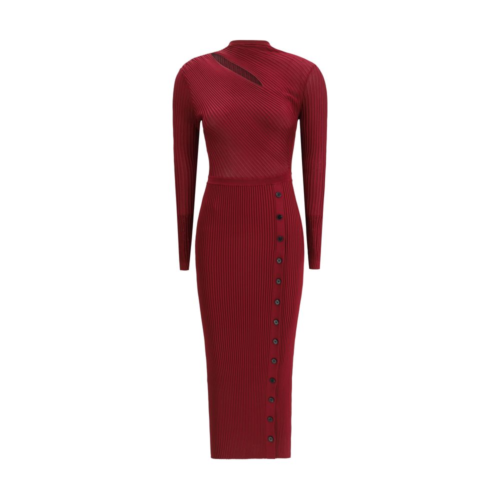 Geripptes Midikleid