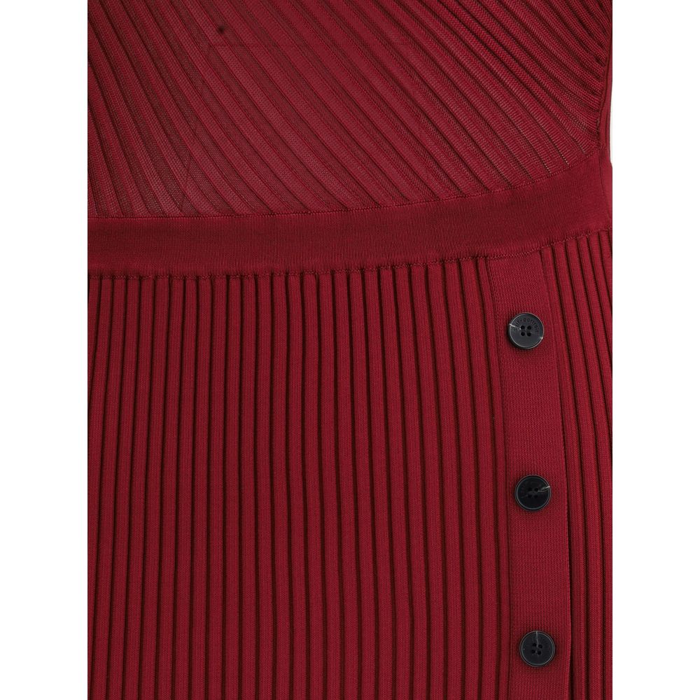 Geripptes Midikleid
