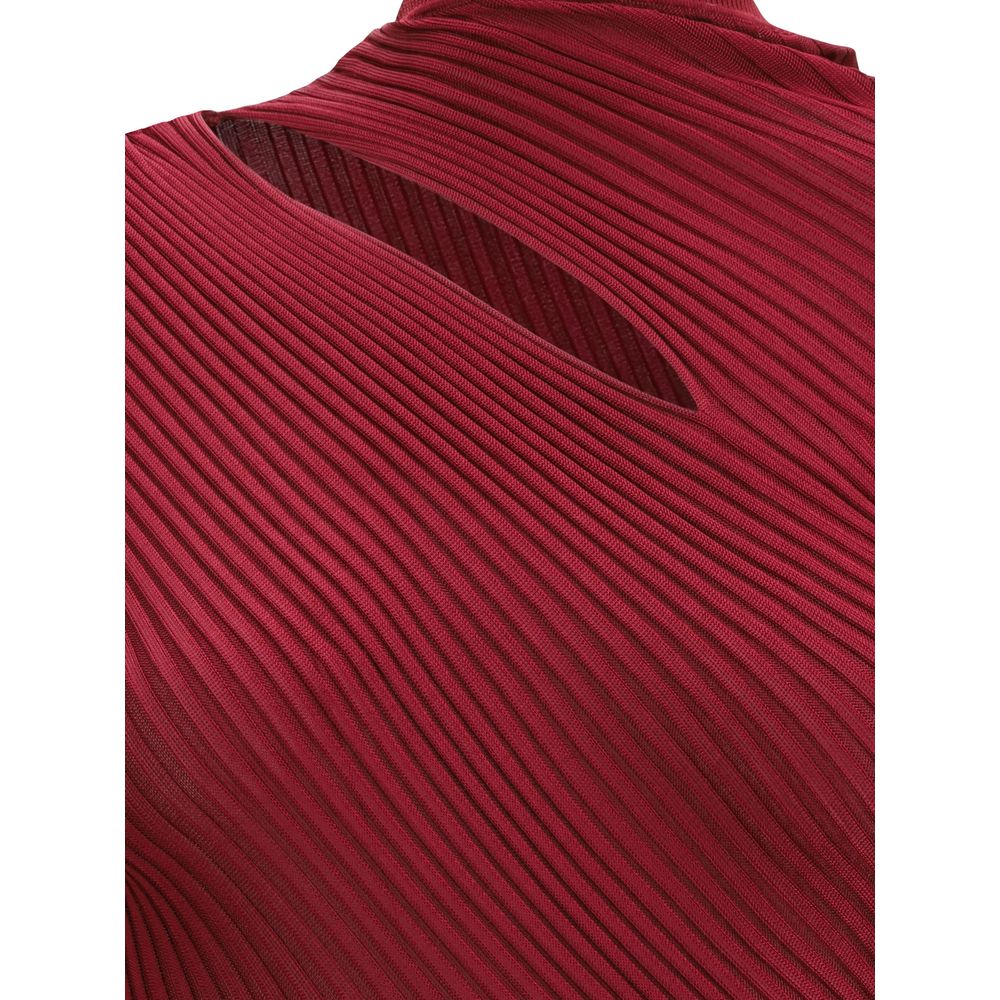 Geripptes Midikleid