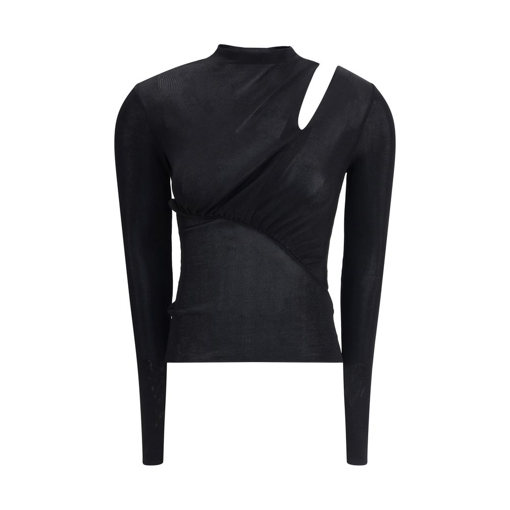 Langärmliges Stricktop