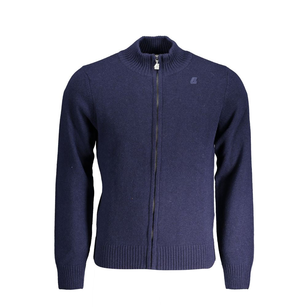 Blauer Polyamidpullover