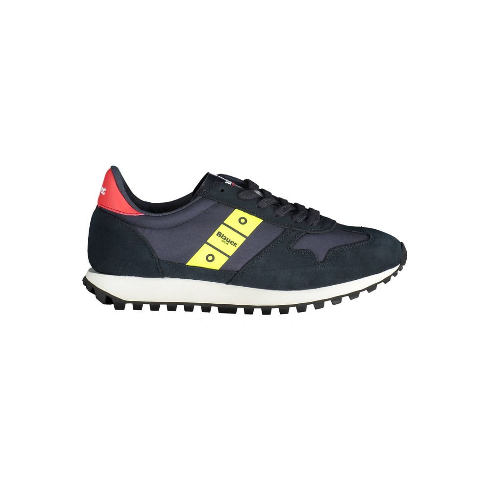 Blauer Polyester-Sneaker