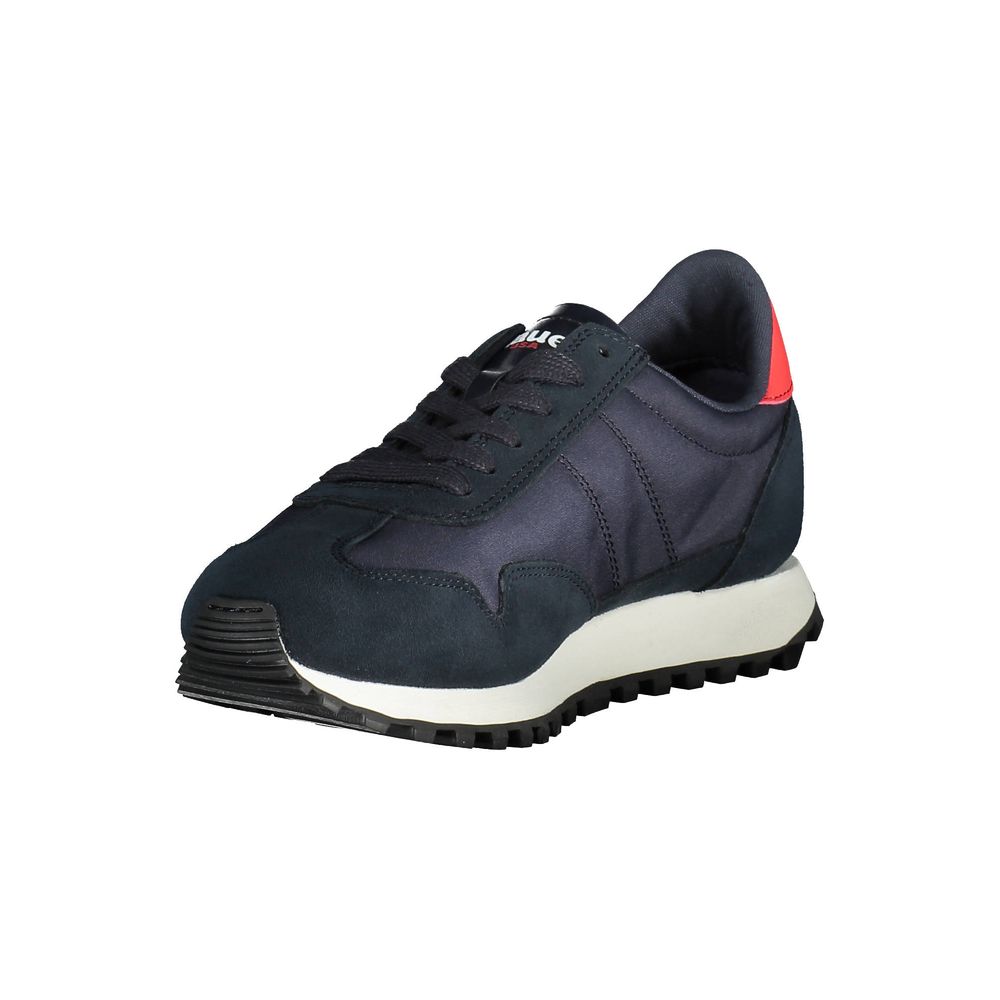 Blauer Polyester-Sneaker