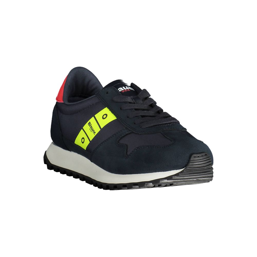 Blauer Polyester-Sneaker