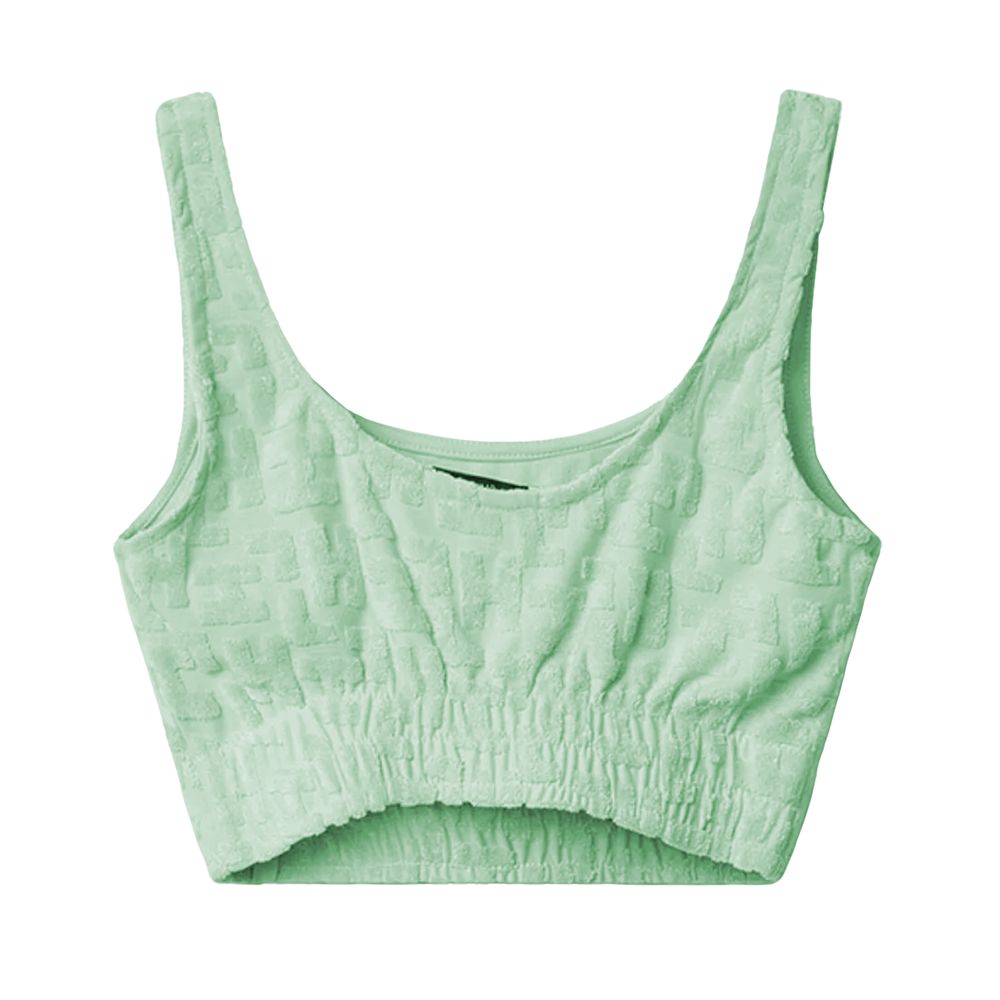 Green Cotton Tops & T-Shirt
