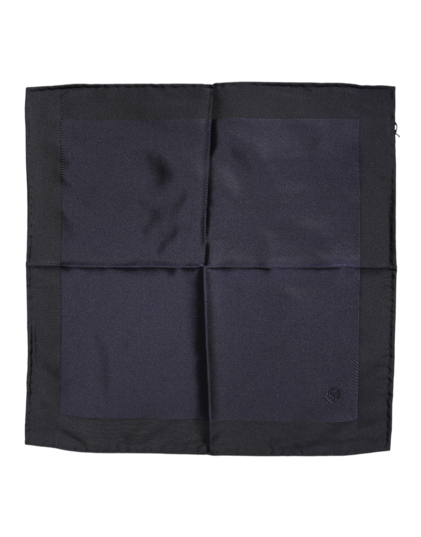 Dunkelblauer quadratischer Foulard aus Seide für Herren