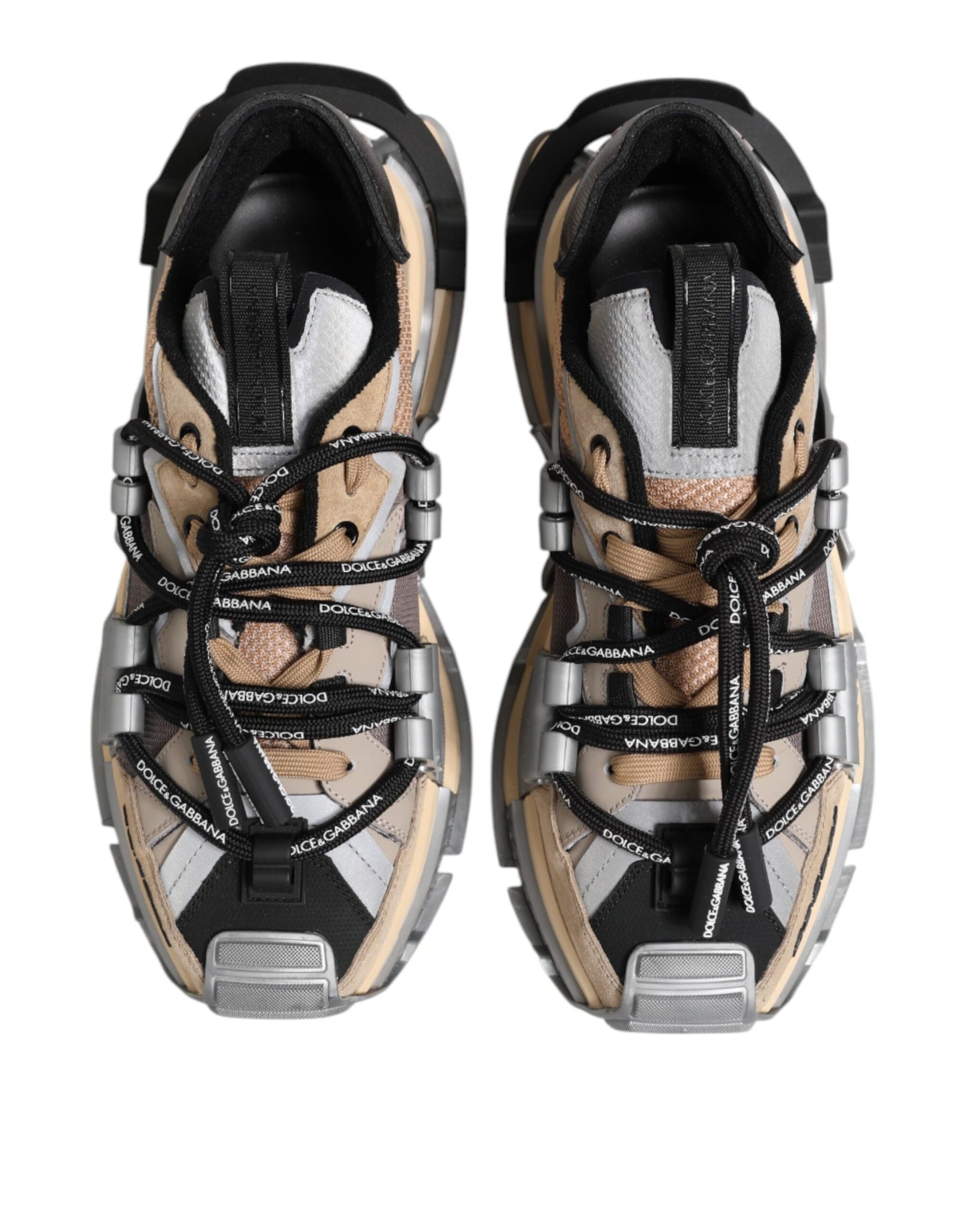 Mehrfarbige Space Sneakers mit Einsätzen