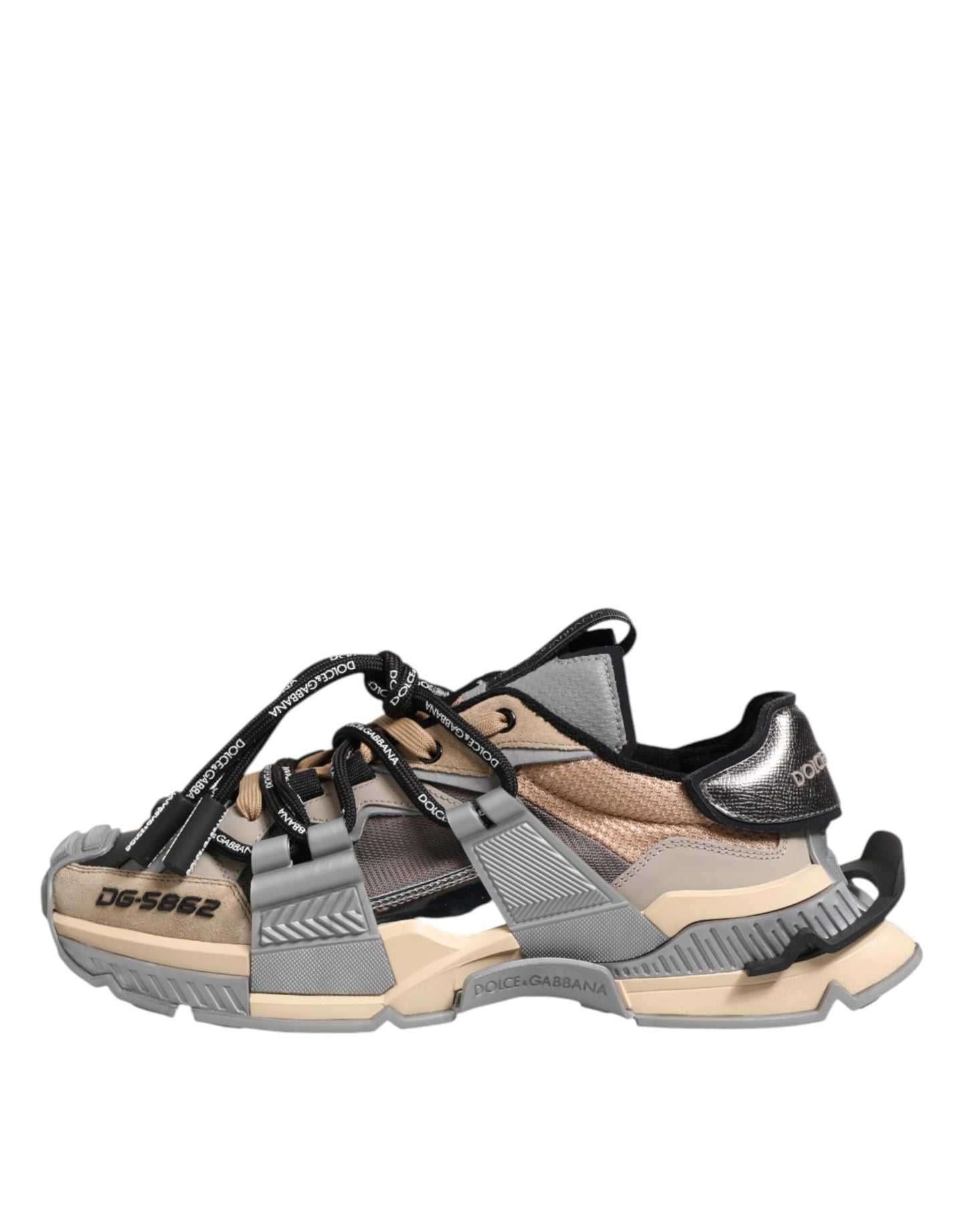 Mehrfarbige Space Sneakers mit Einsätzen