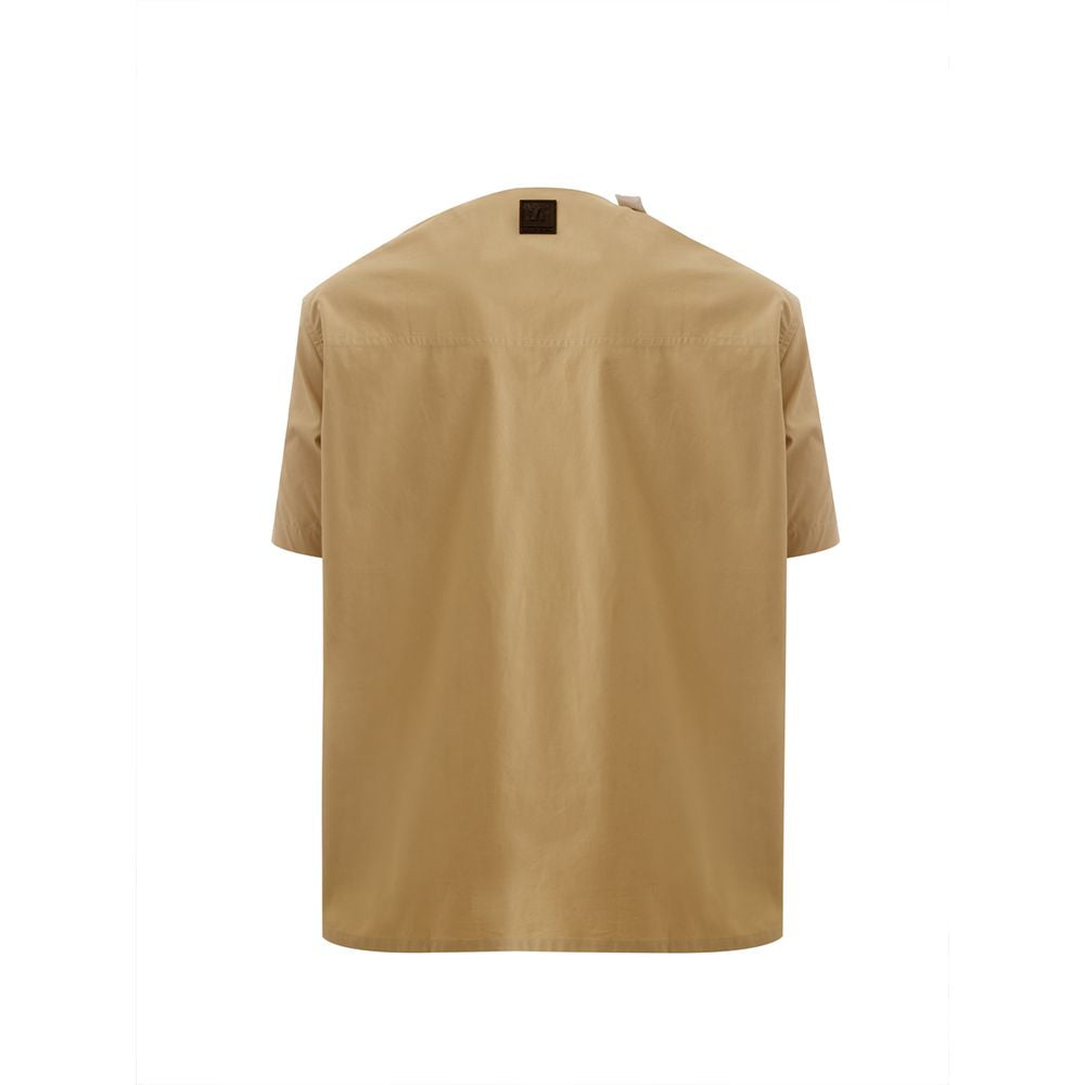 Brauner Baumwollpullover