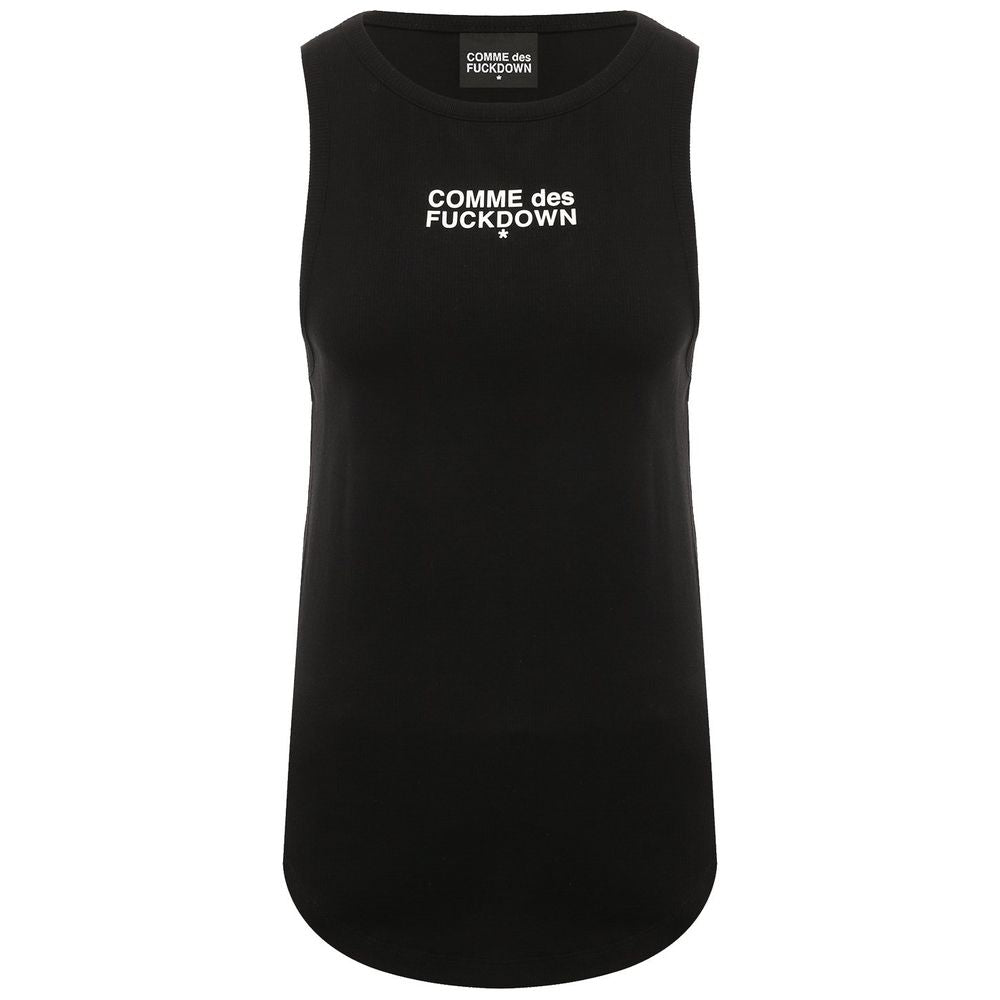 "Schwarzes Baumwoll-Tanktop für Damen"