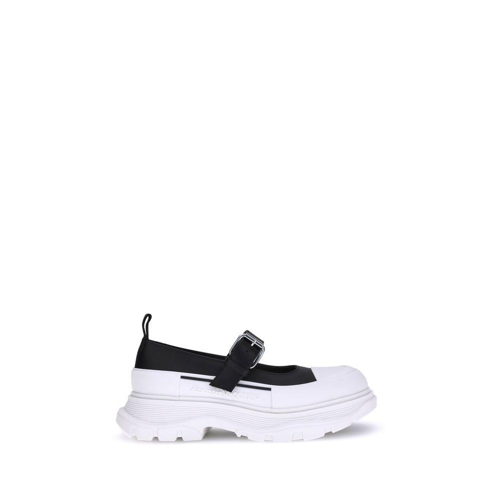 Sneakers aus Leder und Gummi