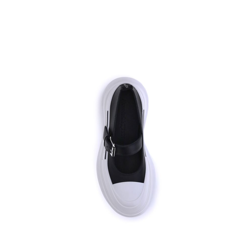 Sneakers aus Leder und Gummi