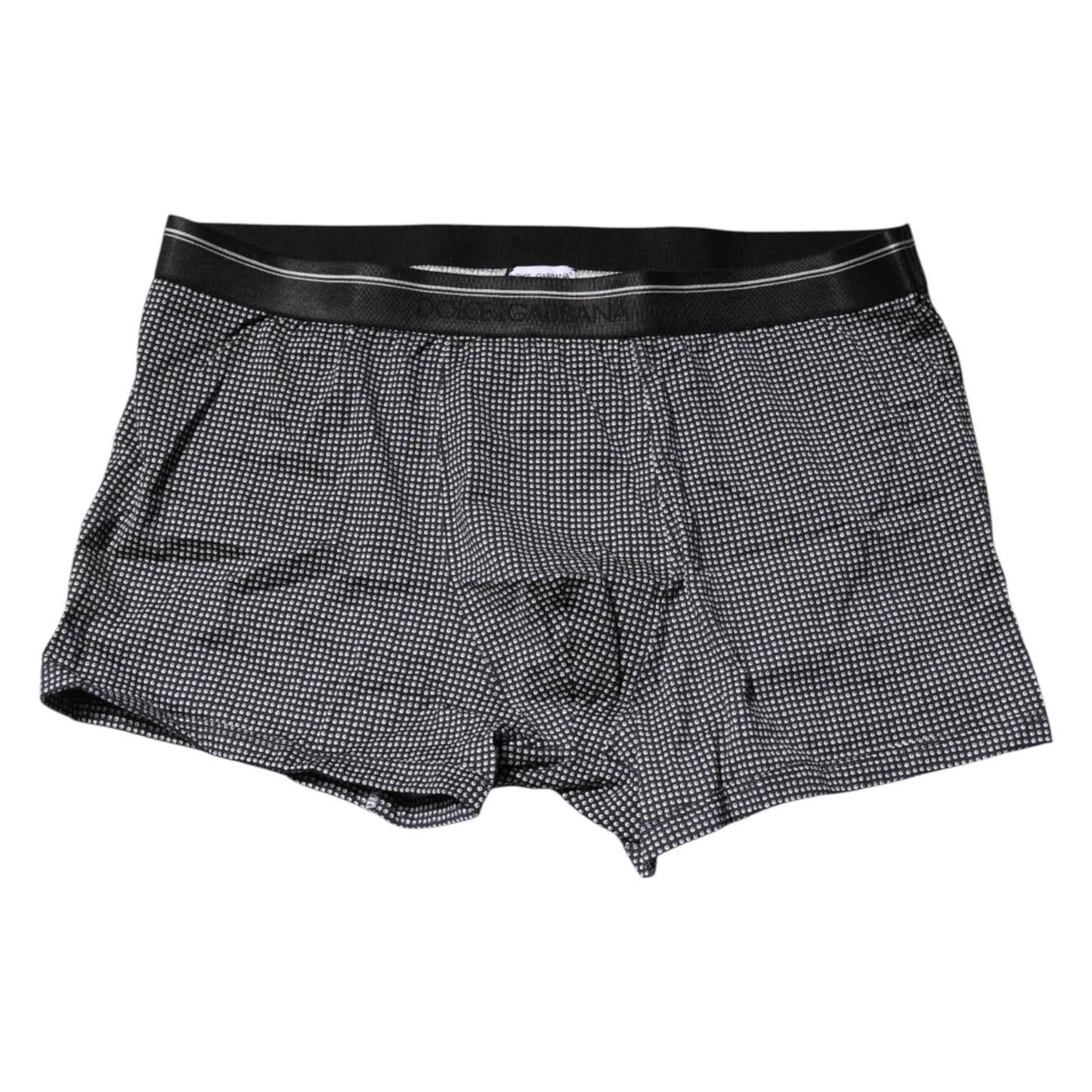 Grau bedruckte Boxershorts aus Baumwolle