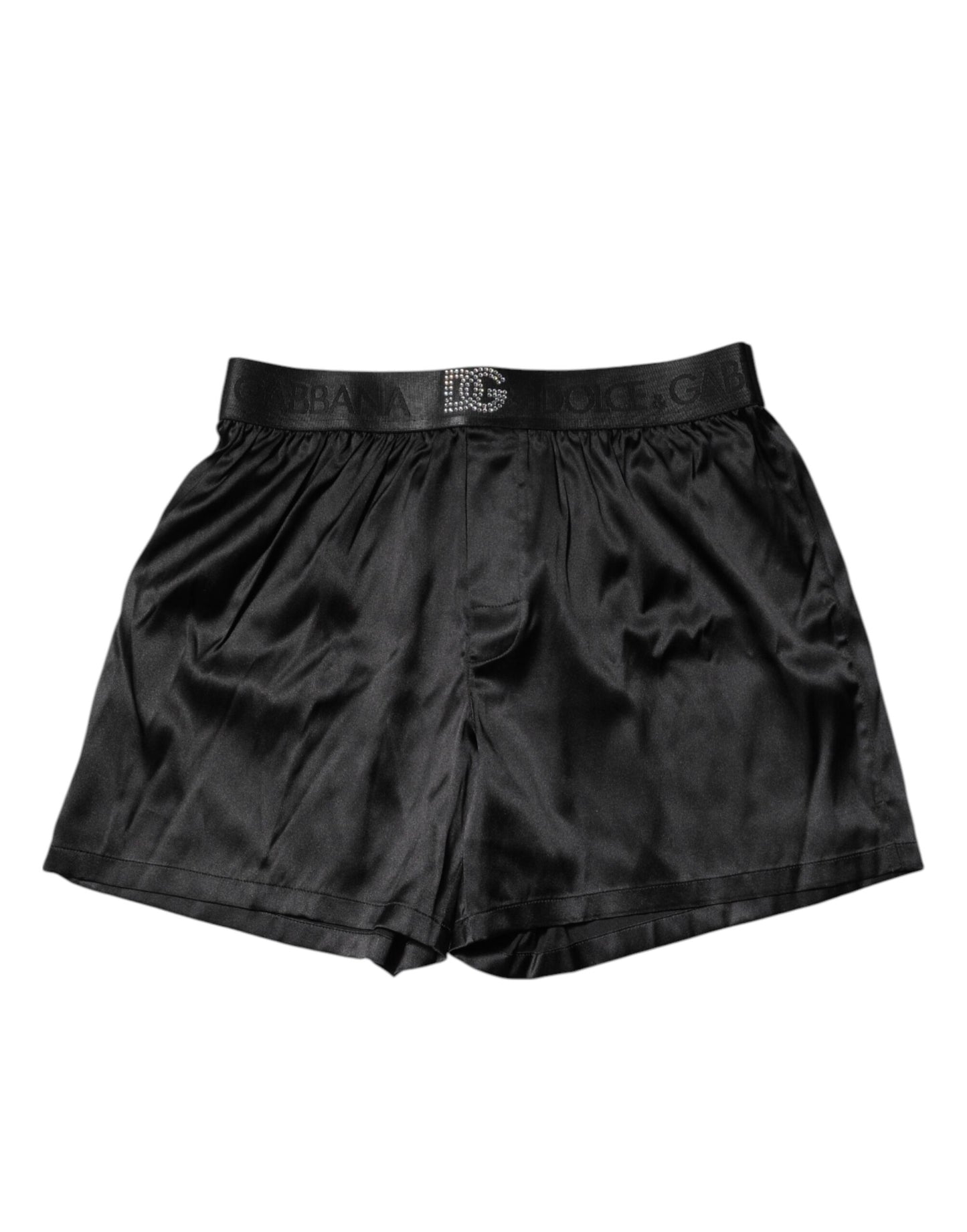 Schwarze Boxershorts mit Logo-Taille und normaler Passform