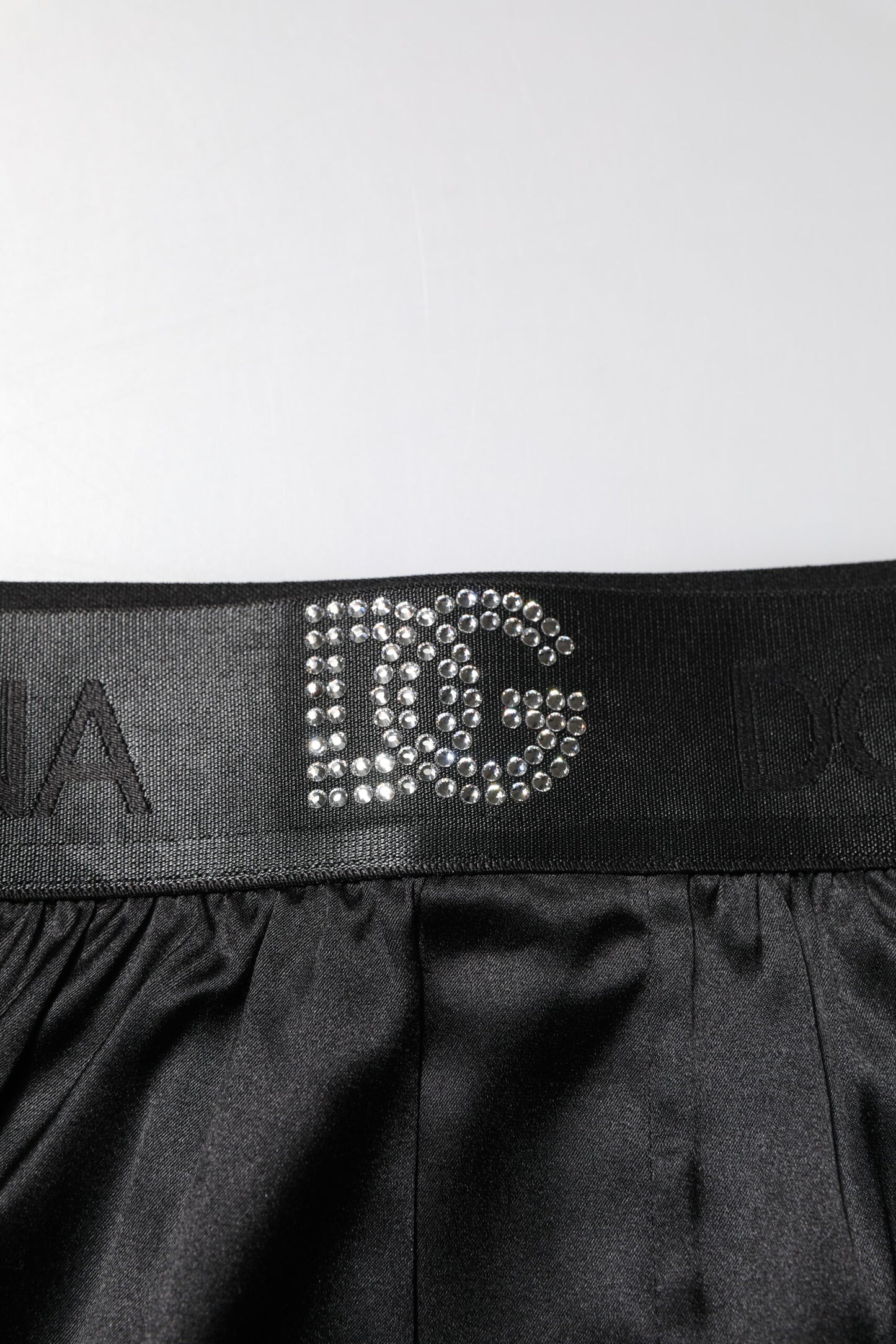 Schwarze Boxershorts mit Logo-Taille und normaler Passform